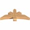 Ekena Millwork Alberta Smooth Timber Gable Bracket, Western Red Cedar, 48"W x 22"H x 5 1/2"D x 5 1/2"F, 11/12 Pitch GBW048X22X0606ALB00SWR - alternate 2